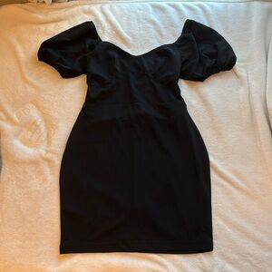 Open back cocktail dress